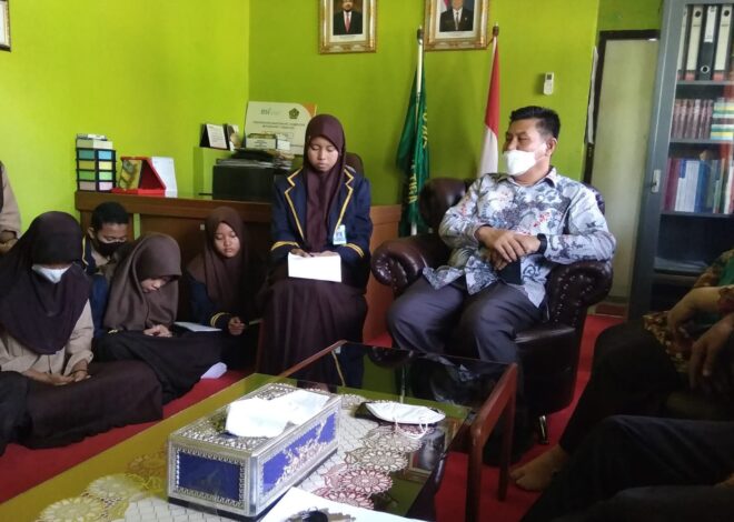 Berkenaan Acara Perpisahan, OSIM MTsN 1 OI Audiensi dengan Kepala Madrasah