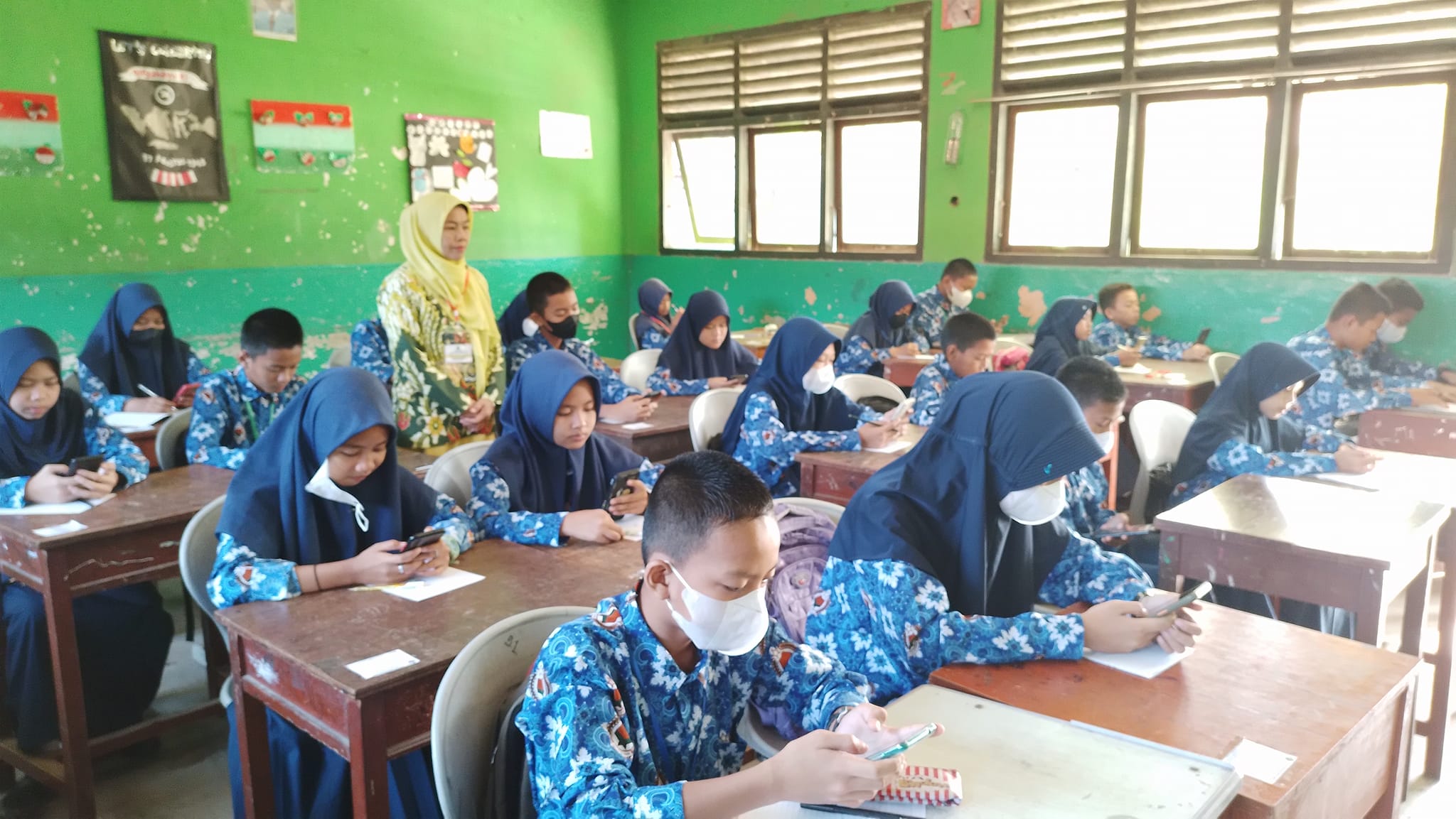 PAS Genap MTsN 1 OI Berjalan Lancar