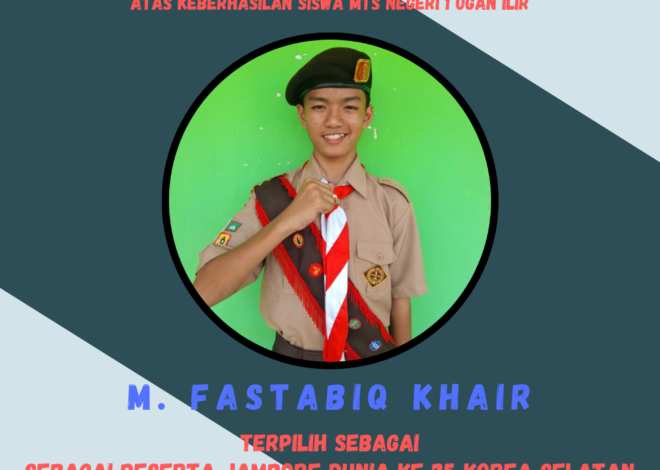 Membanggakan Siswa MTsN 1 OI Terpilih Jadi Peserta Jambore Dunia ke Korea Selatan