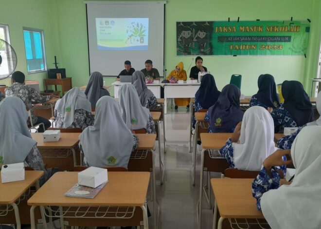 Siswa-Siswi MTsN 1 OI Ikuti Sosialisasi Narkoba