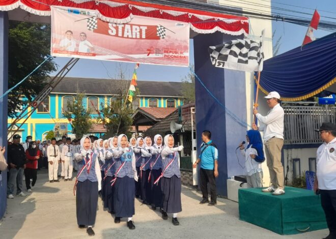 4 Regu Siswa MTsN 1 OI Tampil Kompak Dalam Lomba Gerak Jalan