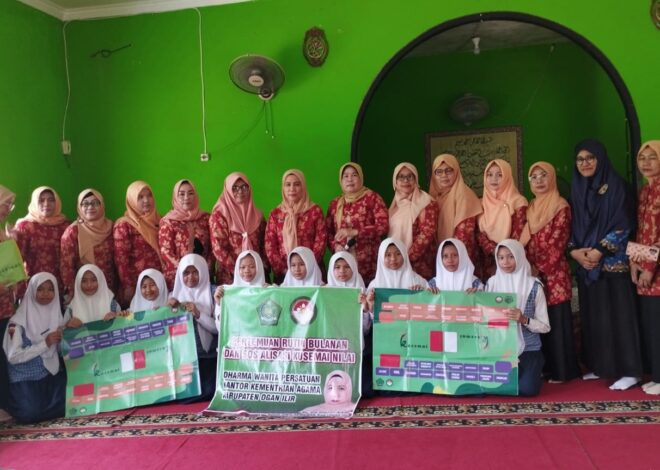 Kegiatan Dharma Wanita Persatuan Kemenag OI Di MTsN 1 OI Berjalan Seru