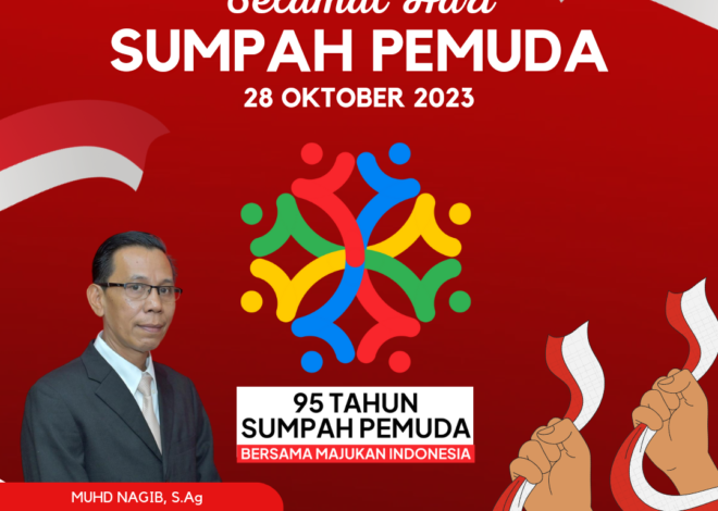 Keluarga besar Madrasah Tsanawiyah Negeri 1 Ogan Ilir mengucapkan Selamat Hari Sumpah Pemuda 28 Oktober 2023