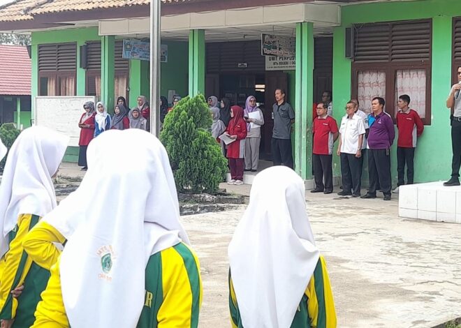 Kepala MTsN 1 Ogan Ilir Ingatkan Siswa Bermain Sportif Dalam Kegiatan Class Meeting