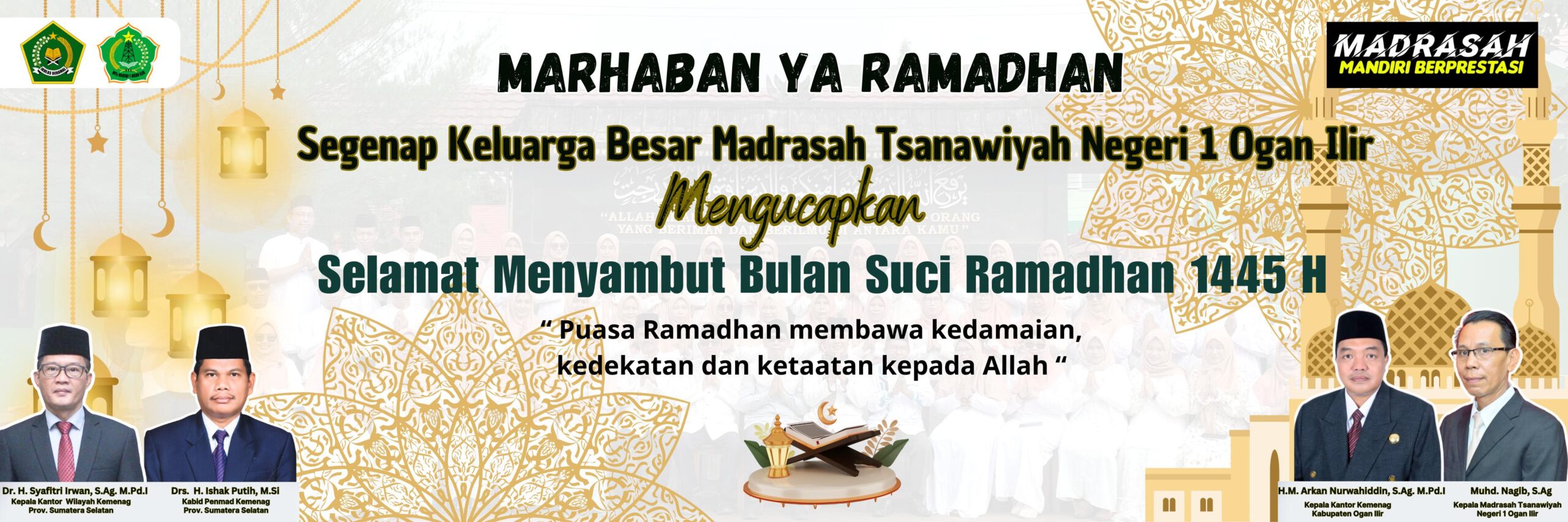 MTsN 1 Ogan Ilir Menyambut Bulan Suci Ramadhan 1445 H